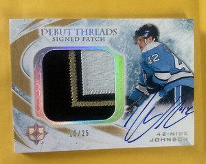 2010 Ultimate Collection Debut threads /Auto Nick Johnson #DT-NJ Rookie RC#15/25