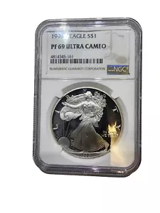 1993 S$1 NGC PF69 ULTRA CAMEO American Silver Eagle Proof 4814345-161 - Picture 1 of 4