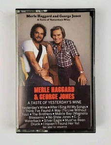 Merle Haggard & George Jones A Taste Of Yesterday's Wine Cassette Tape - Picture 1 of 5