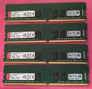 LOT of 4 16GB Strips = 64GB Kingston Unbuffered ECC RAM KTL-TS426E/16G Memory - Picture 1 of 2