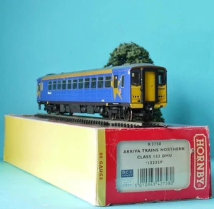 HORNBY R2758 CLASE 153 ARRIVA TRAINS NORTH DIESEL RAILCAR 153359 LUCES EN CAJA - Imagen 1 de 9