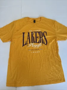 Los Angeles Lakers 2025 NBA Playoffs T-Shirt Gold NBA XL - Unleash Joy - Picture 1 of 1
