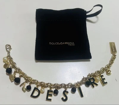 Dolce & Gabbana DESIRE Bracciale Catena Ciondolo Oro Giappone [Usato] - Immagine 1 di 4