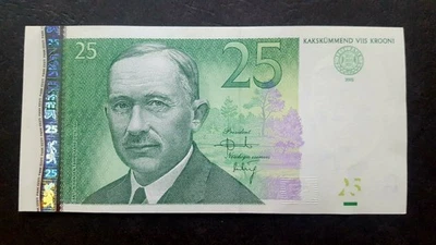 ESTONIA 25 krooni 2002, aUNC, II - Image 1 of 2