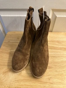 New Paul Green Tan Suede Leather Booties Ankle Boots 9 (UK 6.5) - Picture 1 of 6