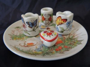 4 Collectible decorative miniatures porcelain Germany in a Greek plate Ionia - Picture 1 of 9