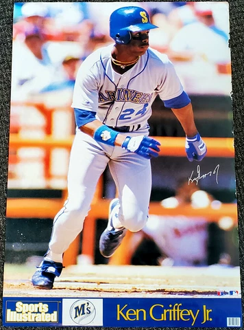 Ken Griffey Jr. ROOKIE YEAR #1 1989 Sports Illustrated SI Marketcom 23x35 POSTER Cover