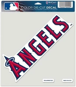 Los Angeles Angels Text 8"x8" Perfect Cut Car Decal [NEW] MLB Car Auto Sticker - Picture 1 of 1