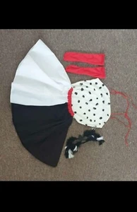 Cruella De Ville Fancy Dress Kids Dalmatian Halloween costume 5-7yo - Picture 1 of 4