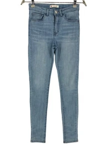 LEVI'S STRAUSS & CO Kid's Girl's 720 High Rise Super Skinny Jeans Size W24 L29 - Picture 1 of 9