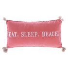 Coral Eat Sleep Beach Pillow - Levtex Home