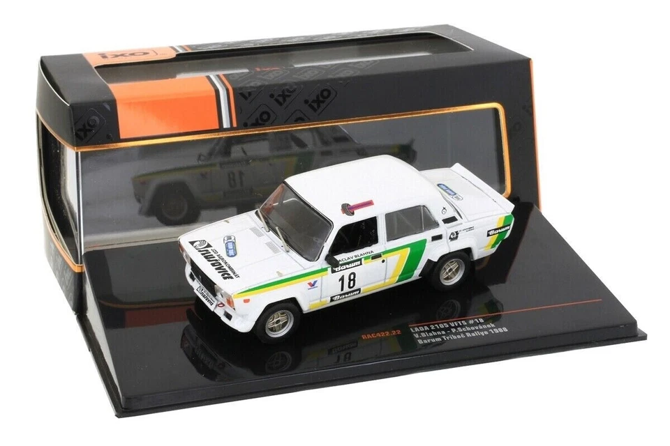 LADA 2105 VFTS N.18 TRIBEC RALLY 1988 BLAHNA/SCHOVANEK 1 43 Ixo Model Auto Rally