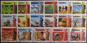 1985 ZIMBABWE #493-513: F/VF Used - Agriculture/Industry - partial set of 17 - Picture 1 of 2