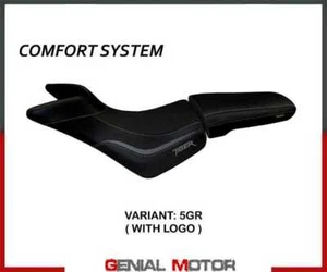 Seat saddle cover Noale comf sys Gray GR+logo T.I.Triumph Tiger 800/XC 2010>2020 - Picture 1 of 2