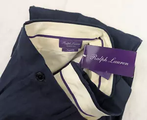 Ralph Lauren Purple Label Linen Pants Mens 36/32 Navy Blue Straight Fit NWT $595 - Picture 1 of 15