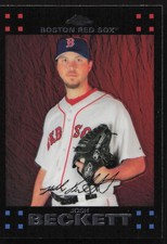 2007 Topps Chrome #184 Josh Beckett     Boston Red Sox Card