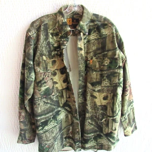 Mens Browning Reactar Recoil Pad Camo Shirt M Flap Pocket Breakup Infinity Thick - Picture 1 of 16