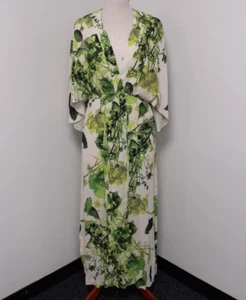 Karen Millen x Rui Jiang Botanical Viscose Crepe Maxi Dress Floral Summer NWT - Picture 1 of 19