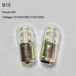 Indicator Light Bulb B15 LED Bayonet 5W 12/24/36/110/220V Single/Double Contact - Picture 1 of 4