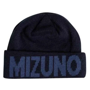 Mizuno Mens 2020 Breath Thermo Fold Up Logo Golf Beanie - Deep Navy - Picture 1 of 1