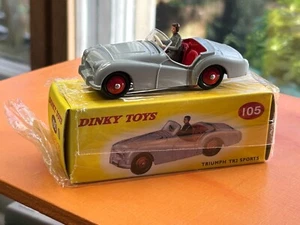 Dinky Atlas Toys #105 Triumph TR2 Sports Mint in fine Box - Picture 1 of 5