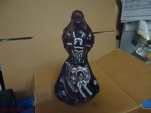 FENTON ART GLASS 95TH ANNIVERSARY PURPLE SOUTHERN BELLE FIGURINE FAMILY SIGNED - Picture 1 of 4