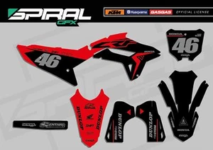 Custom MX Graphics Kit Honda CRF 250 450 Honda Modified Red 2020 2021 - Picture 1 of 5