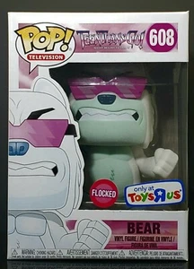 ¡Funko Pop + Protector! Teen Titans Go #608 Bear (Flocked) Toys R Us *Raro como nuevo* - Imagen 1 de 12