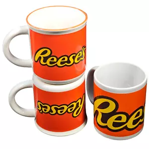 Reese's Peanut Butter Cups Orange Coffee Cup Mug Galerie Lot of 3 - Picture 1 of 12