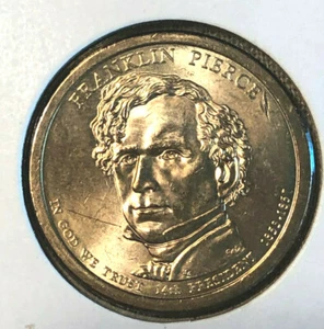 2010 P Franklin Pierce Presidential Dollar Coin - Uncirculated - Picture 1 of 3