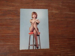CPM Carte Postale Vintage Postcard 1960's DANY SAVAL fishnet - Picture 1 of 2