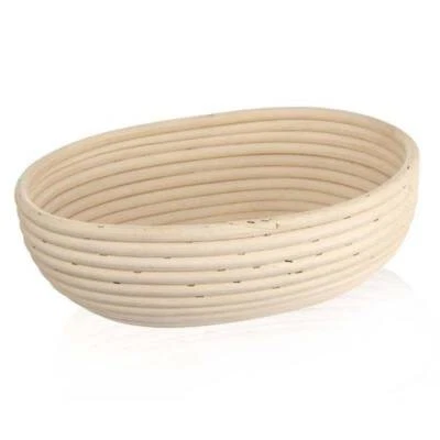 ORION Gärkörbchen Brotteig Gärkorb Brotform aus Rattan für ovales Brot 28x22 cm - Bild 1 von 2