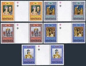Antigua 508-512 gutter,MNH.Michel 504a-508a. QE II Coronation-25,1978. - Picture 1 of 2