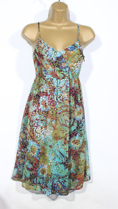 ESPRIT Womens Dress Floral Adjustable Straps Multicoloured UK Size 8