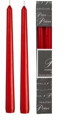 Price's Pack Juego de 2 Velas Venecianas Altas Cónicas Cenas Iglesia Navidad Boda Foto 1 de 3