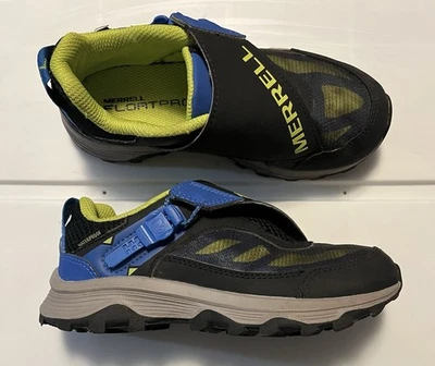 Merrell Moab Speed Baja Cremallera Trek MK267174 Niños 1 M Zapatos de Senderismo Negro Azul Tenis Foto 1 de 4