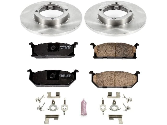 Kit de pastillas de freno delanteras y rotor para 89-94 Geo Metro Hatchback FT18R6 Foto 1 de 1