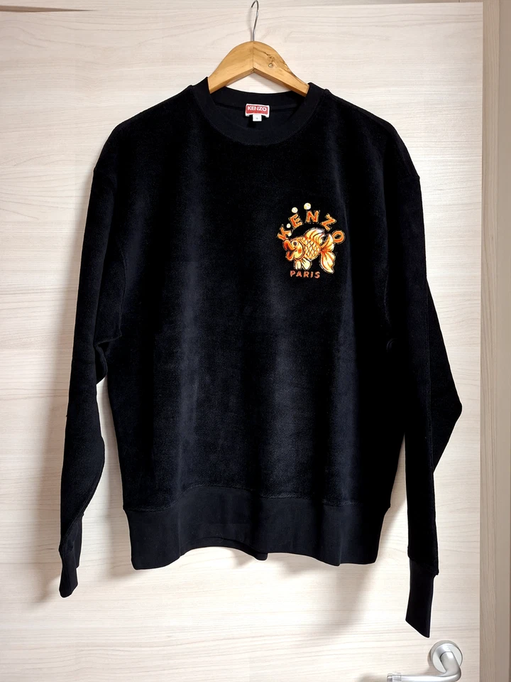 Felpa uomo kenzo. Felpa classica ricamata 'KENZO Kingyo'  Nuova, mai indossata - Imagen 1 de 4