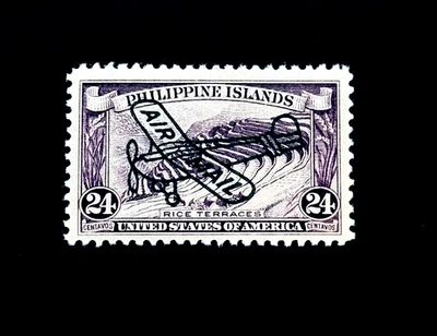 Sello de FILIPINAS - 1933 sobreimpresión de avión correo aéreo Sn C50 MLH r84🔥 Foto 1 de 2