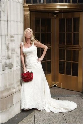 IMPRESIONANTE VESTIDO DE NOVIA MON CHERI BLANCO ROTO TALLA 6 ENVÍO GRATUITO Foto 1 de 4