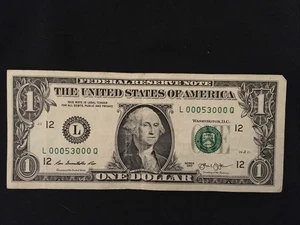 2013 $1 Fancy Serial# ,Cir - Picture 1 of 2