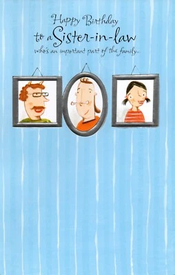 Funny BIRTHDAY Card FOR SISTER-IN-LAW, Normal by American Greetings + Envelope - Image 1 of 4