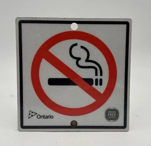 🚭NO SMOKING Metal Sign 4” Tin Sign Ontario Provincial Park Signs MNR Signs - Picture 1 of 3