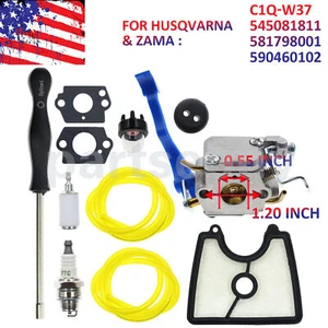 Carburetor For Husqvarna 125B 125BX 125BVX Blower Carb w/ Air Filter Gasket Kit - Picture 1 of 8