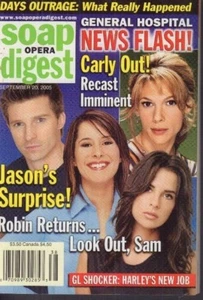 Soap Opera Digest Magazine Jason's Suprise September 20, 2005 022718nonr - Imagen 1 de 1