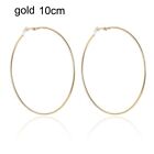 Fashion With Cushion Pad Big Circle Without Piercing Earrings Hoops Clip On Ear