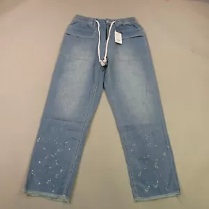 Suzanne Betro Pants Womens 6 Stretch Drawstring Straight Leg Denim - Picture 1 of 12