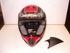 Vintage Small M2R "SXPro" Black & Red Off Road Helmet - Picture 1 of 5