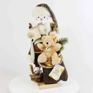 New in Box - Steinbach Santa Comes Around Part 3 Nutcracker- Steiff Teddy Bear - Picture 1 of 5