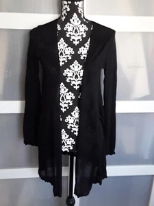 Schöner Strickmantel Strickjacke * S. Oliver * Feinstrick * Schwarz * Gr. 36 * - Bild 1 von 2
